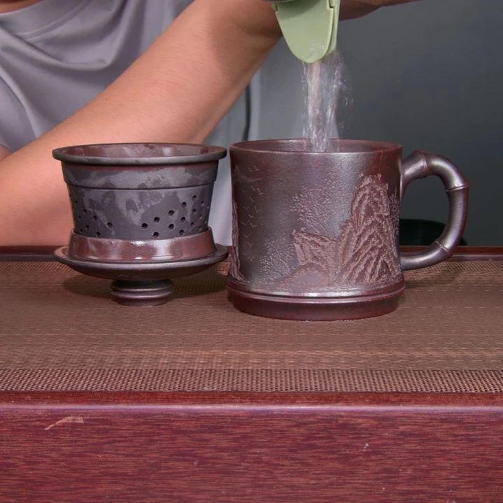 茶杯紫砂高货放漏