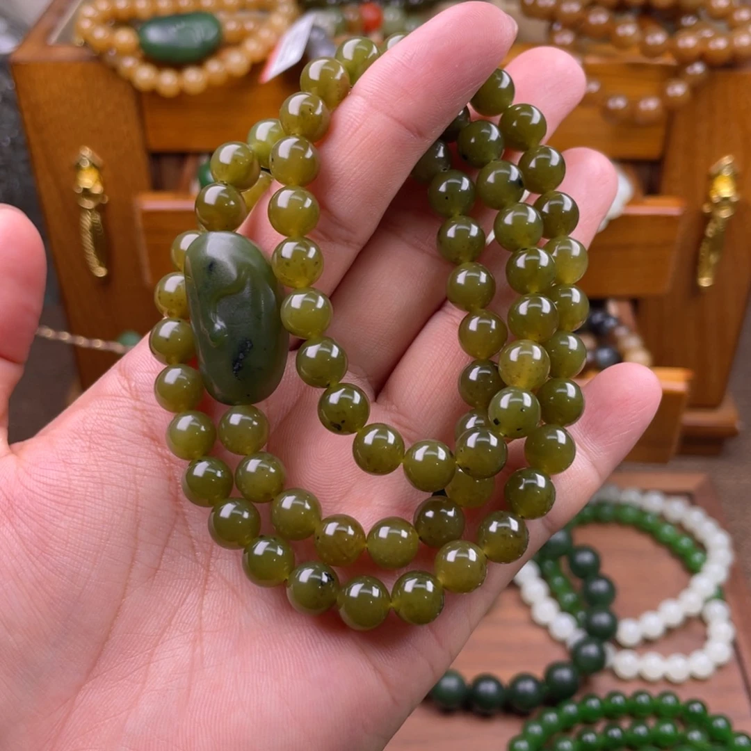 和田玉未镶嵌手链