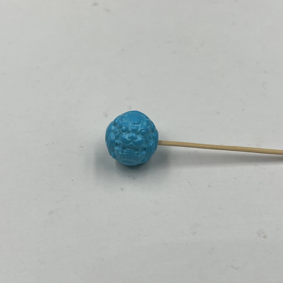 蓝色卡16MM貔貅单珠DIY配饰