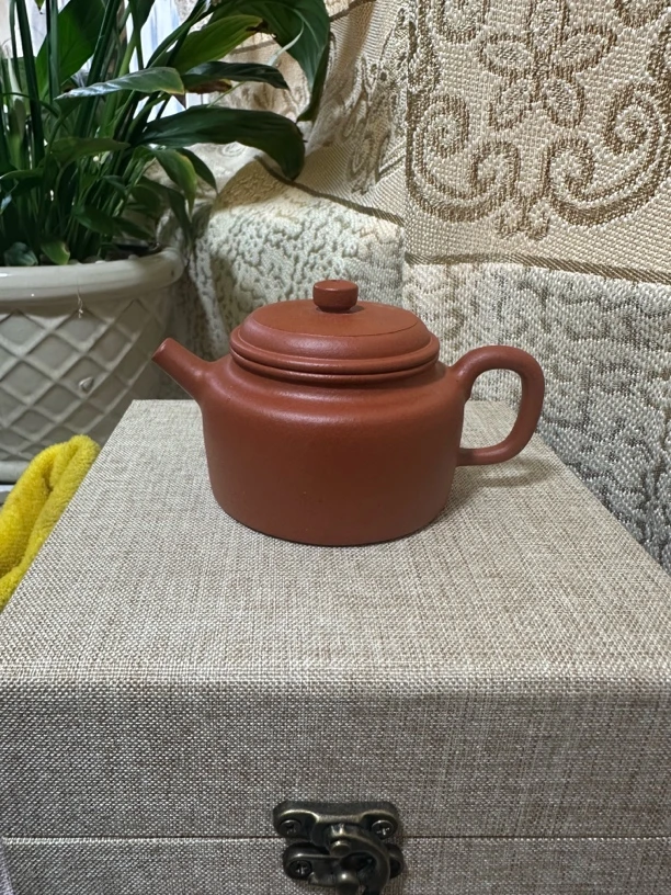 全手工紫砂壶茶具纯手工小红泥德钟壶120cc小容量梅花七孔出水