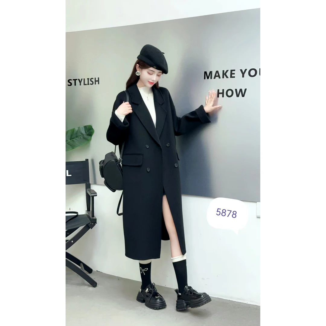2378 春季新款西装款双面 大衣高级感时尚外套 J319