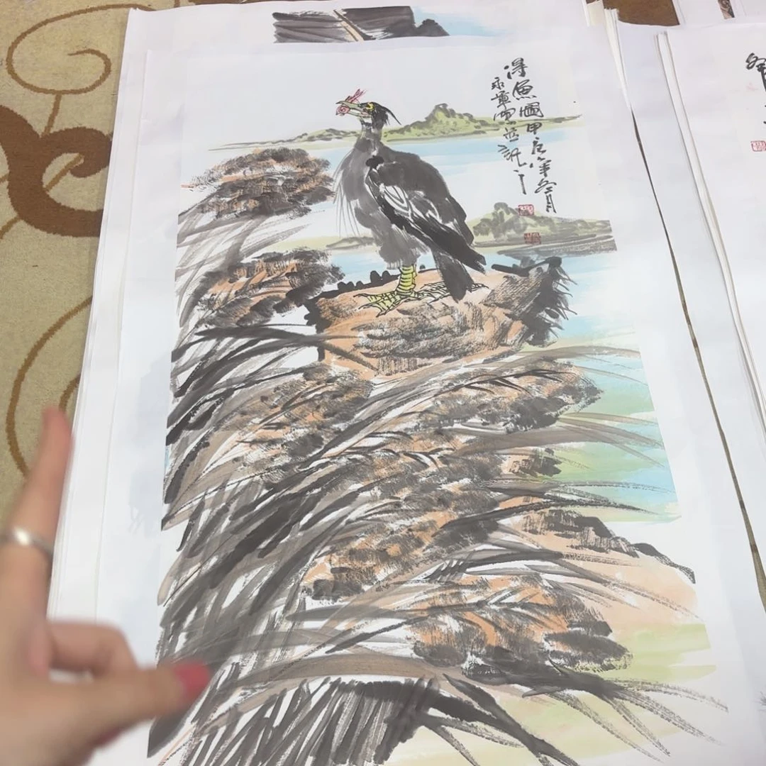 随***）国画杨永军四尺童