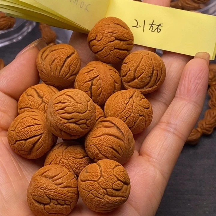 秦岭龙纹桃核13颗