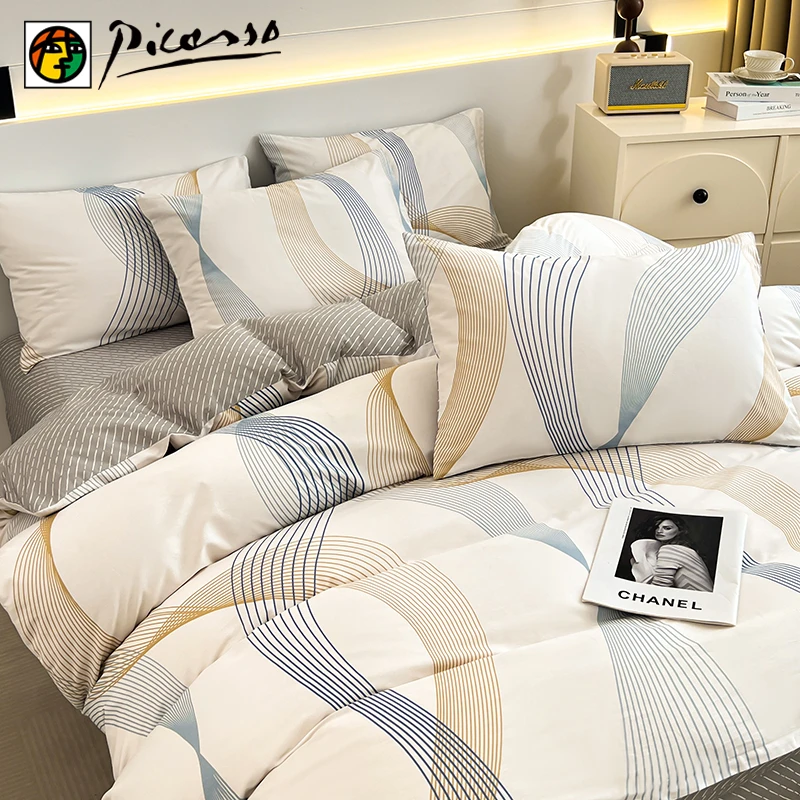 纯棉被套四件套棉被单春季新款被套床单全棉床上用品