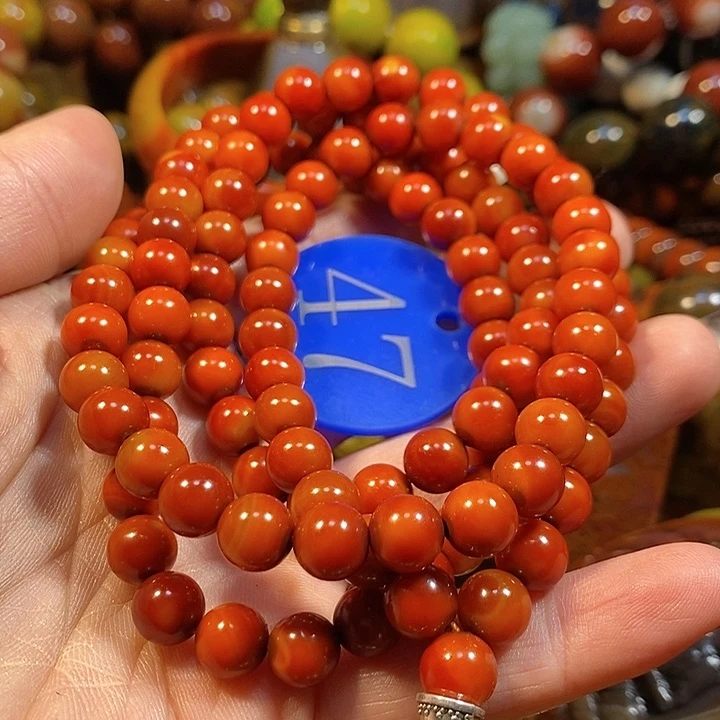 玛瑙/玉髓手镯未镶嵌老**辣