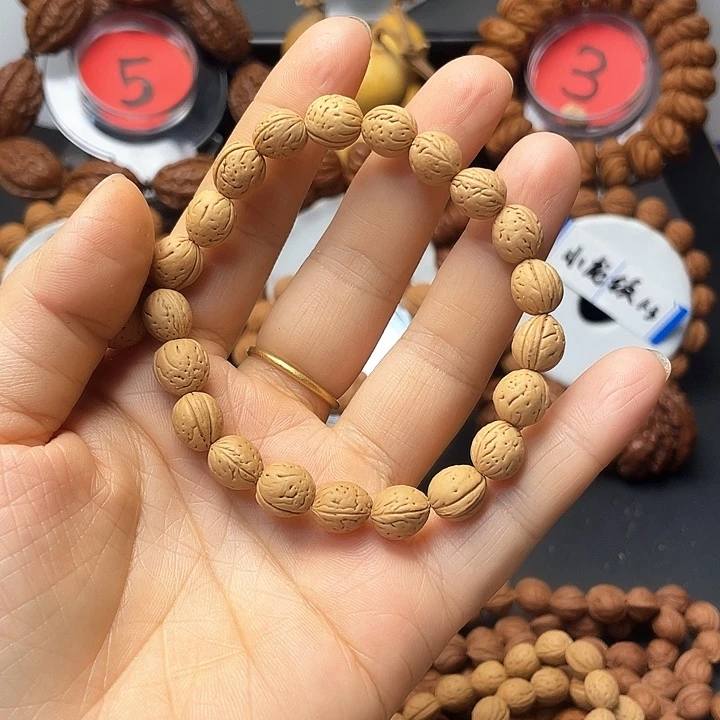 桃核吊坠脑纹手串0.8.➕