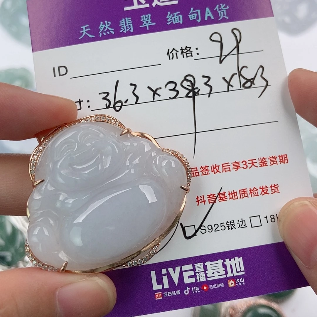 翡翠银S925镶嵌颈饰翡翠