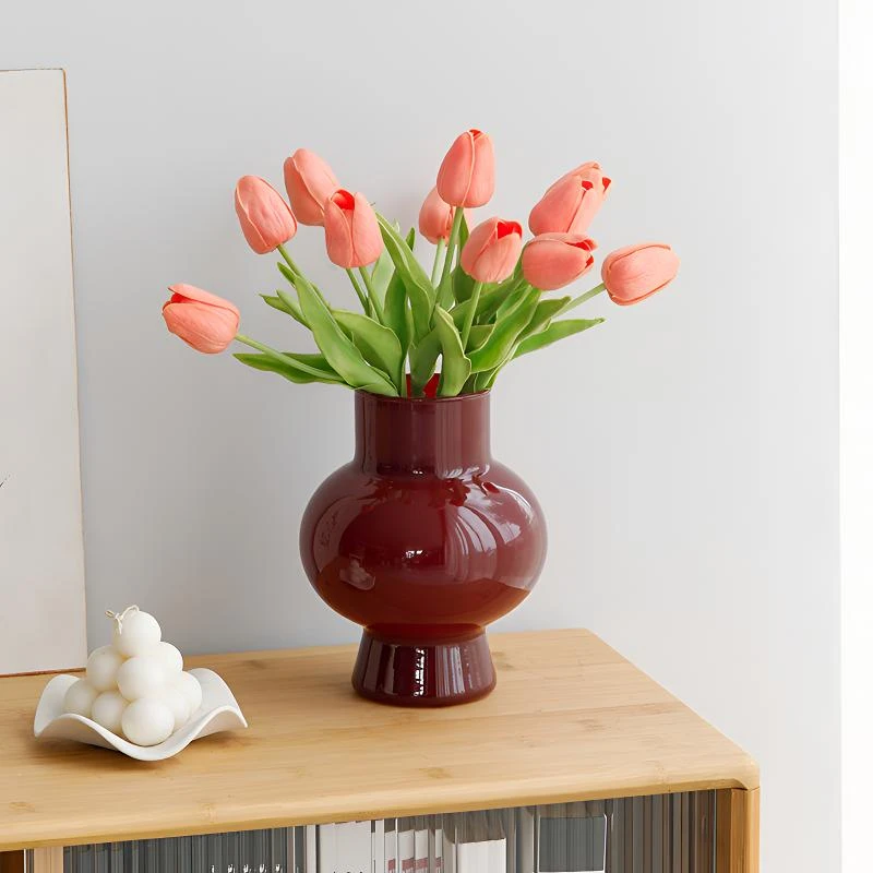 繁星中古芬顿ins风玻璃花瓶鲜花客厅餐桌摆件插花高档水培器皿