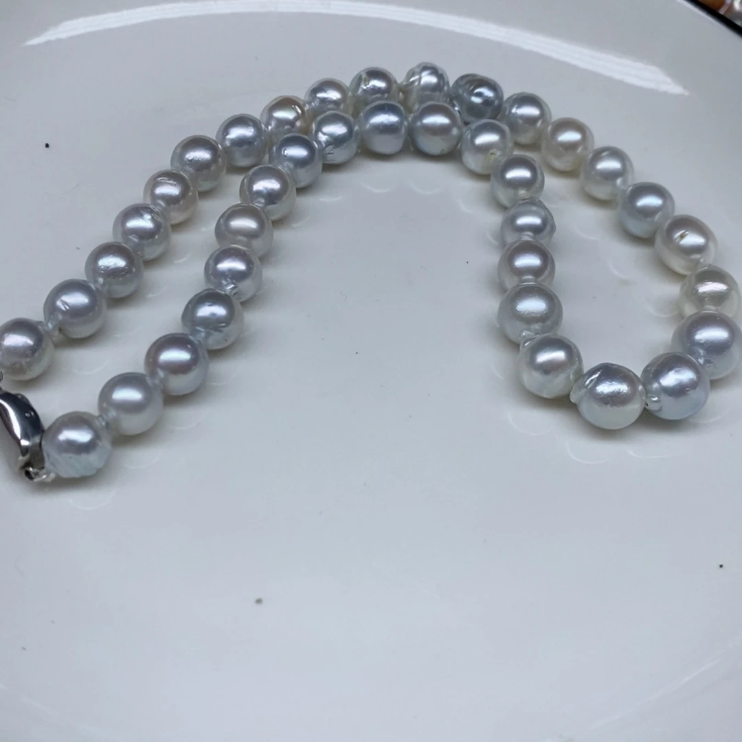 颈饰未镶嵌海水珍珠澳白9-11