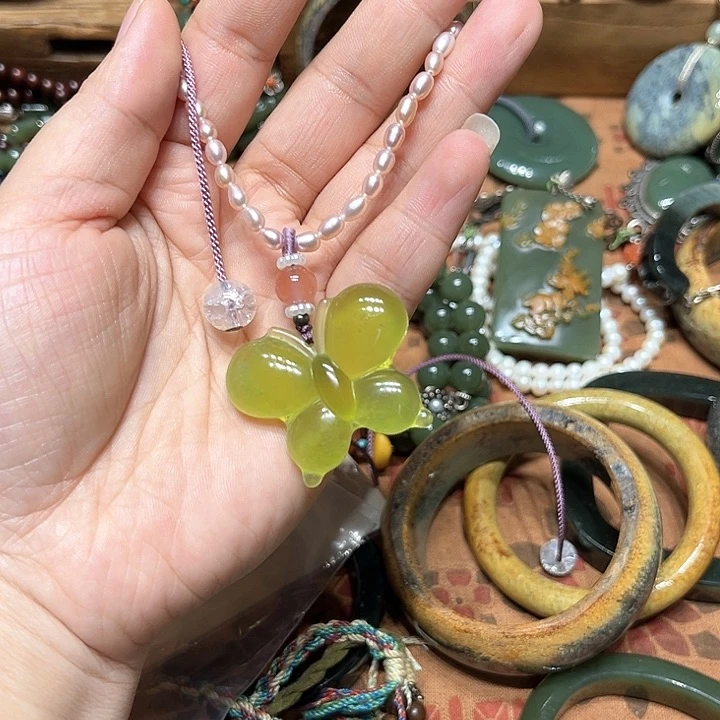 岫岩河磨玉（透闪石质玉）手串未镶嵌奎*