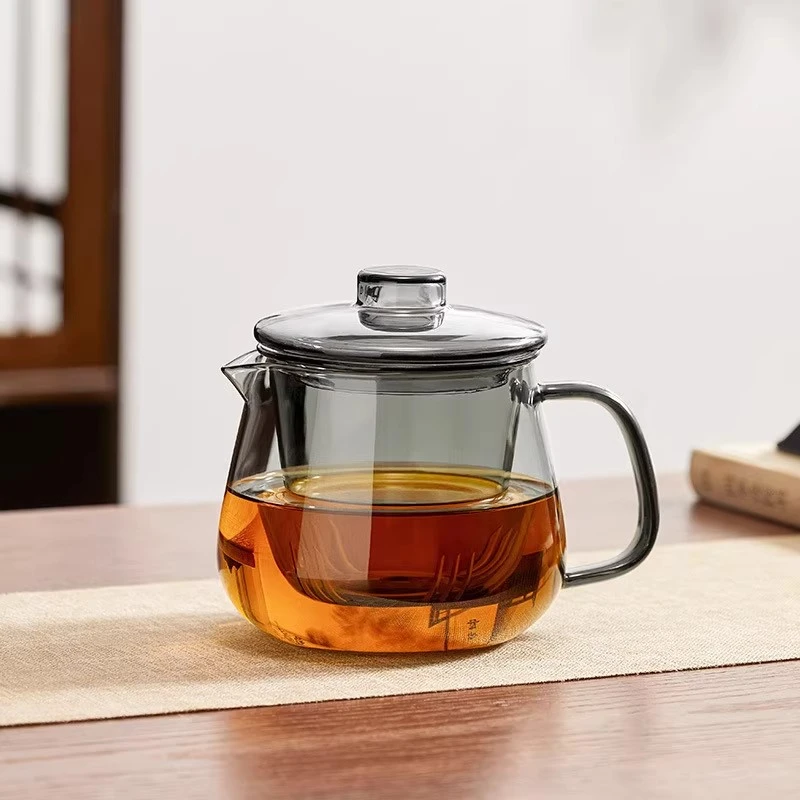 玻璃企鹅壶茶壶耐高温泡茶壶过滤杯子套装茶具单人水果茶壶红茶小