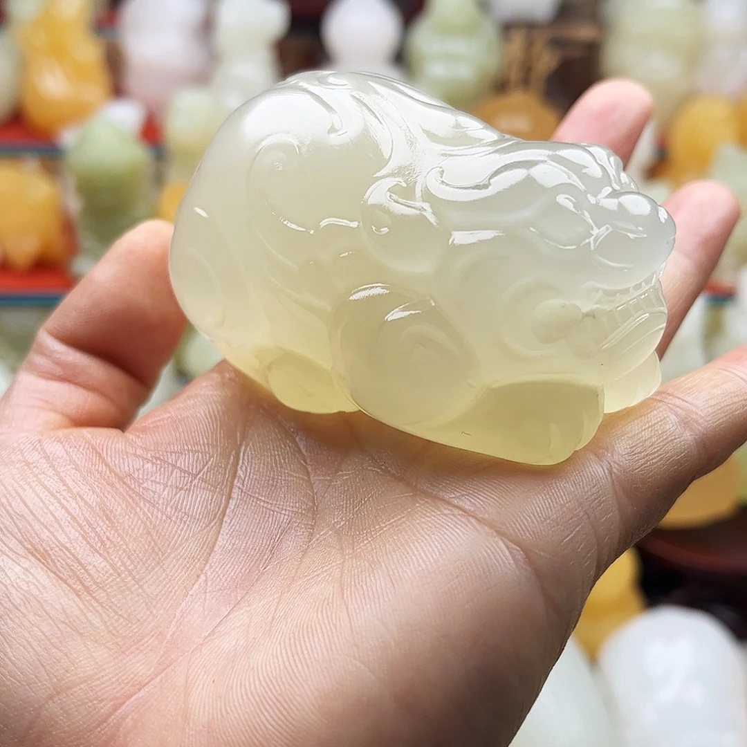 1***9石材貔貅手把摆件