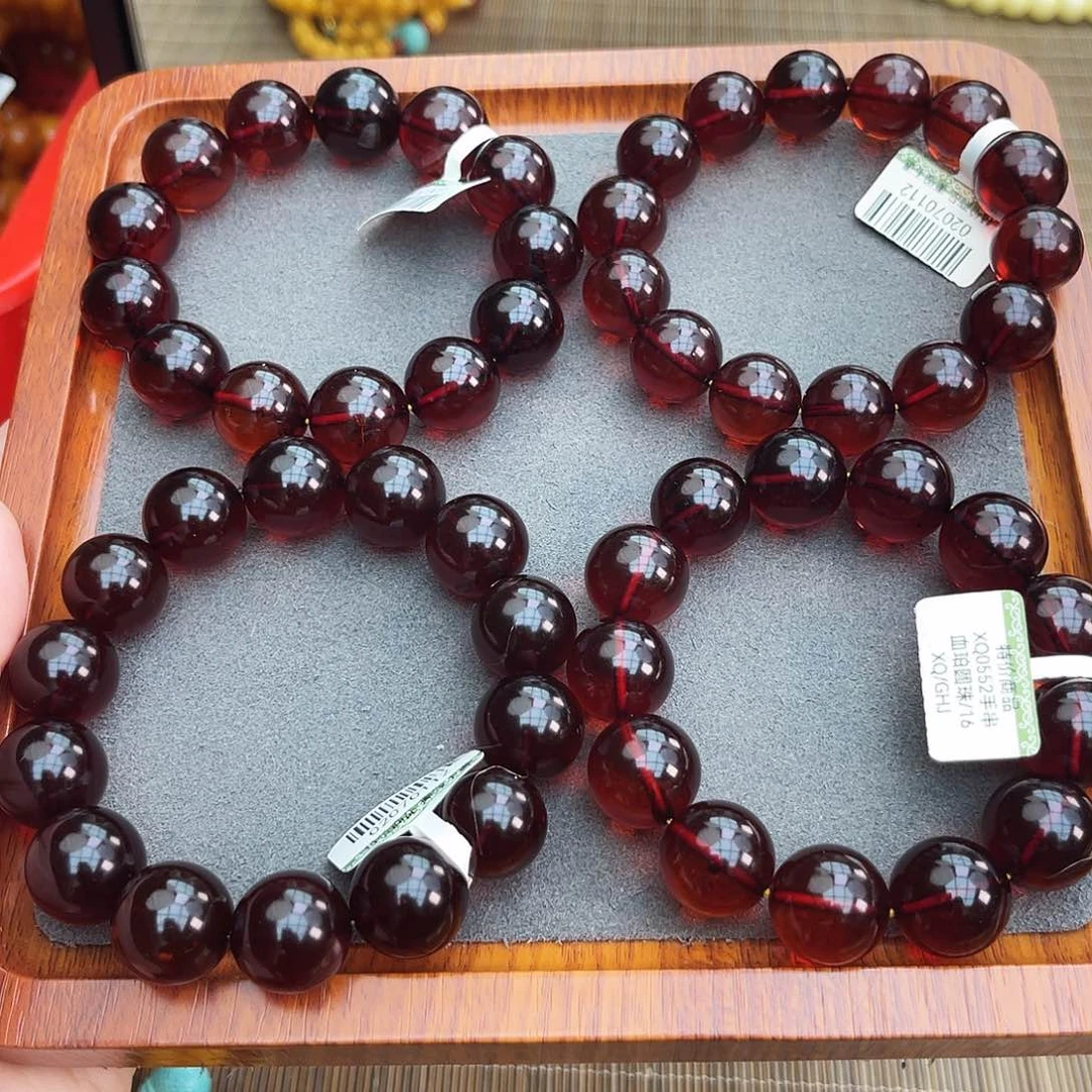 琥珀手链未镶嵌16 m多样性发其一