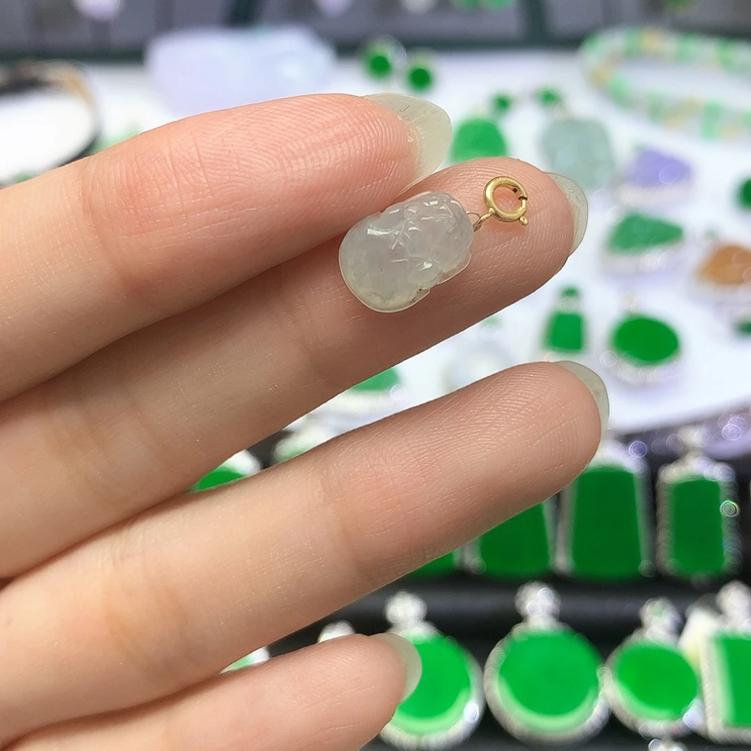 套链18K金镶嵌翡翠