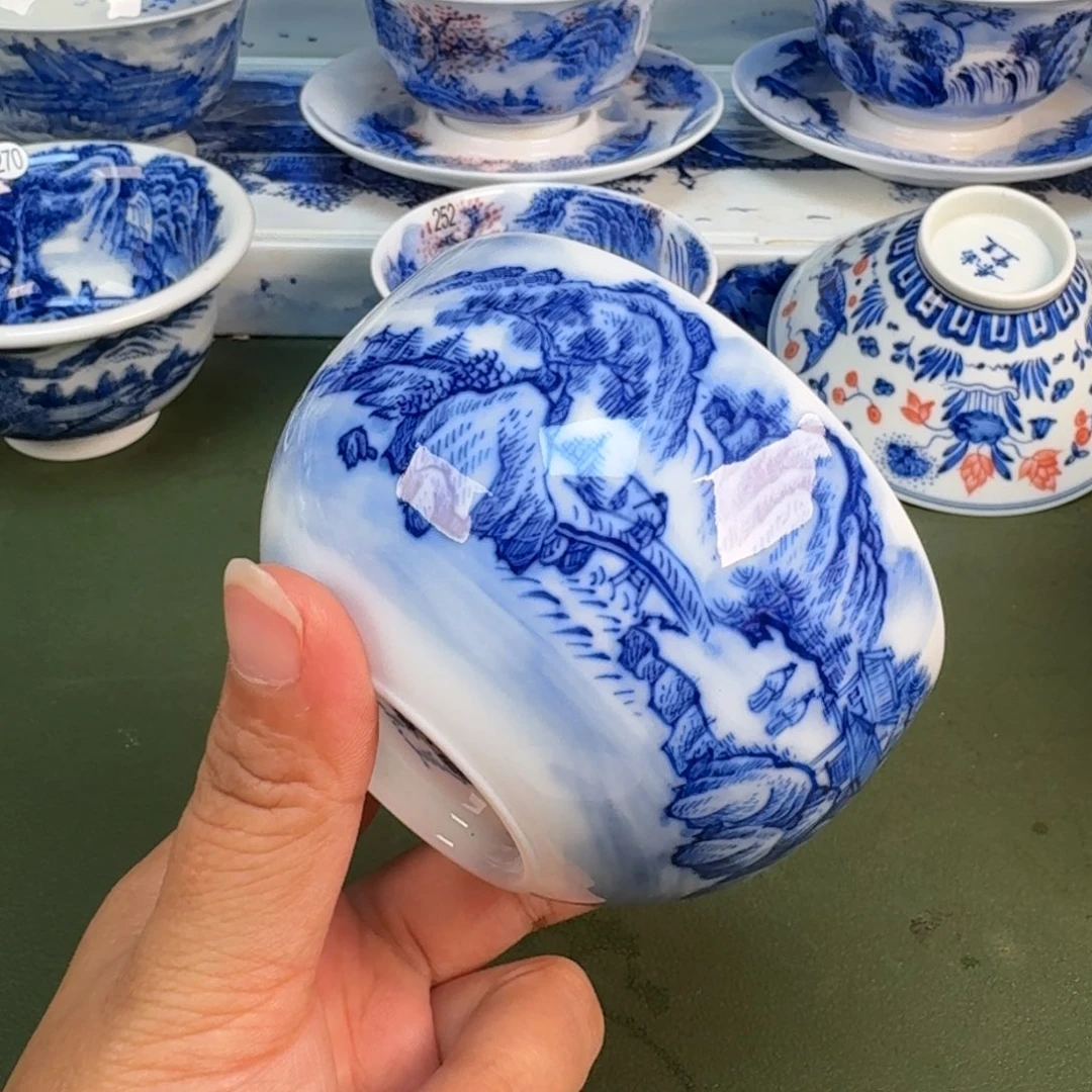 景德镇纯手绘茶圆圆269