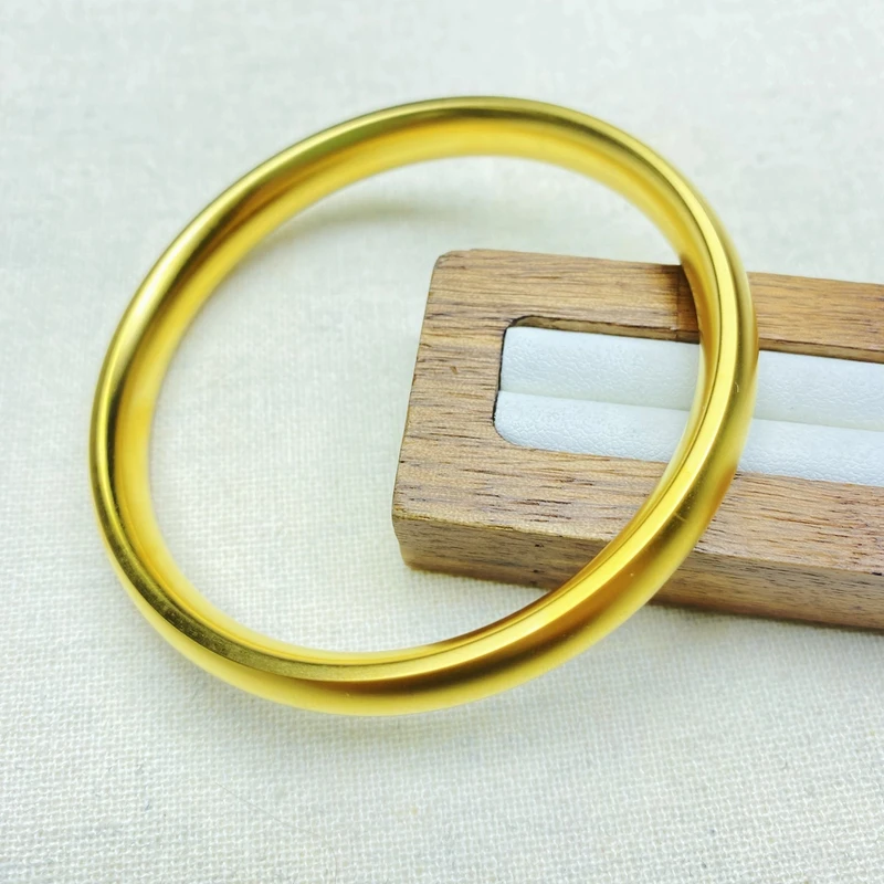 K0171经典黄色定制泥鳅背闭口手镯多样性发货47642