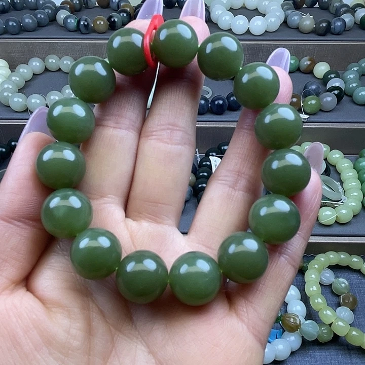 和田玉未镶嵌手链