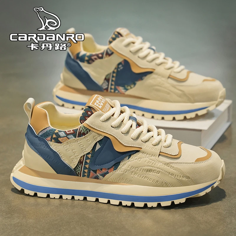 意大利卡丹路阿甘男鞋冬季休闲跑步运动鞋青少年潮牌百搭老爹潮鞋