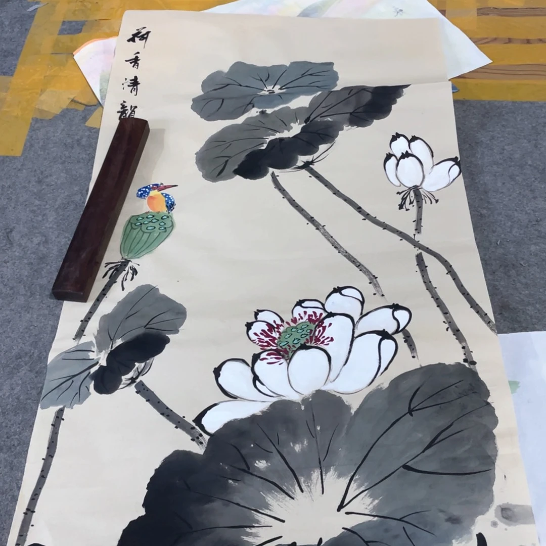 国画国画作品画心一张