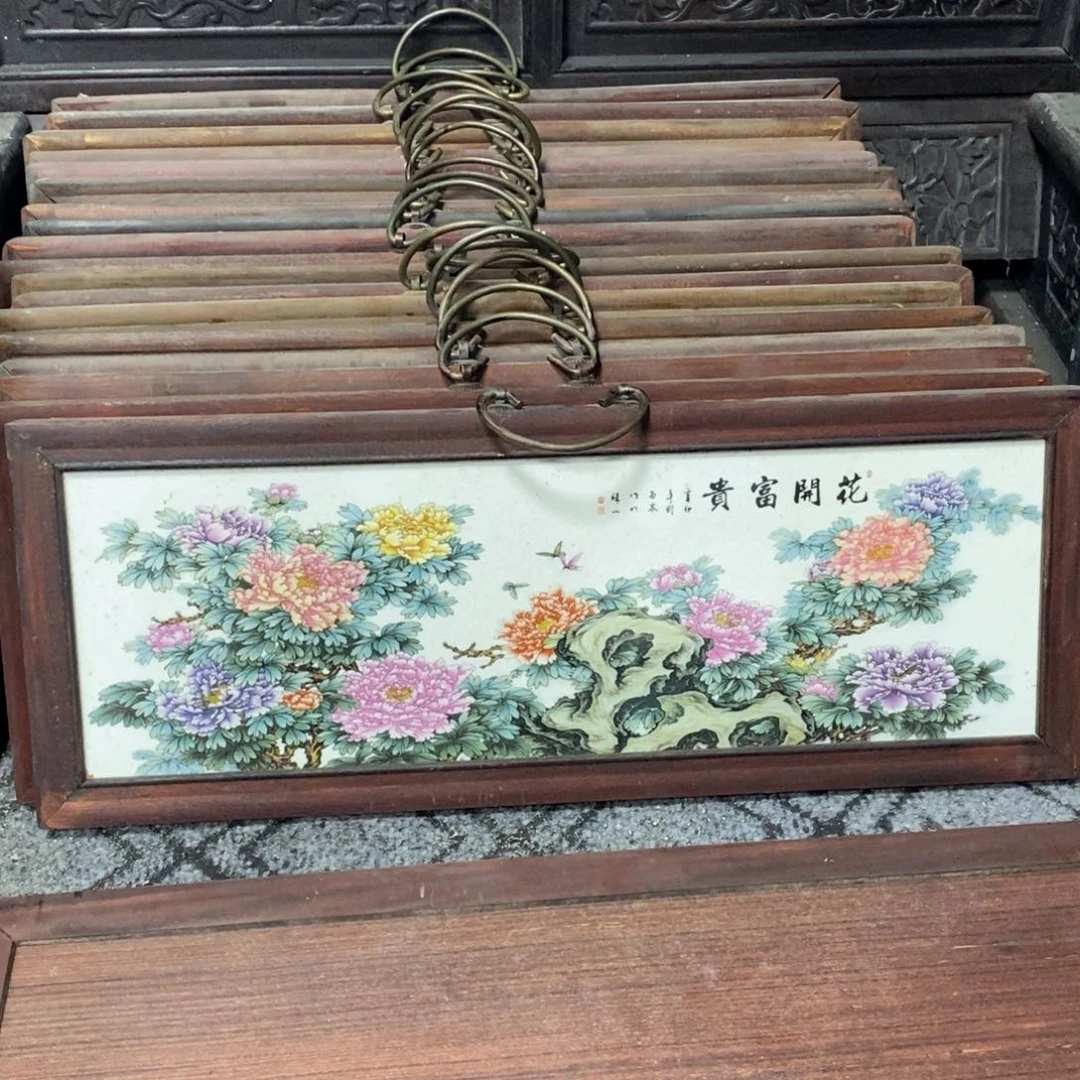 瓷片53*21 景德镇瓷板画柴窑烧制