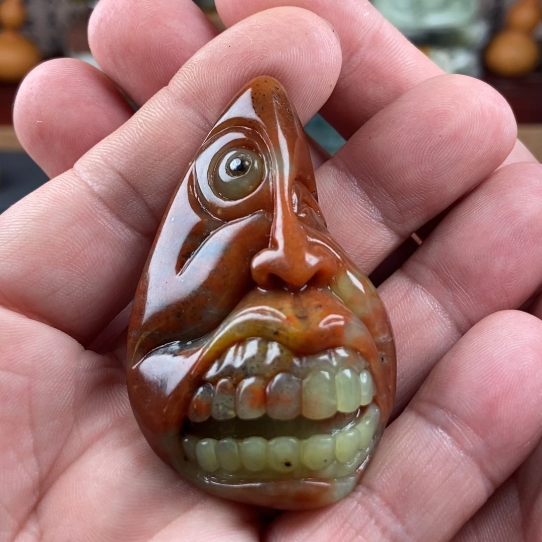 将***立岫玉未镶嵌手把件