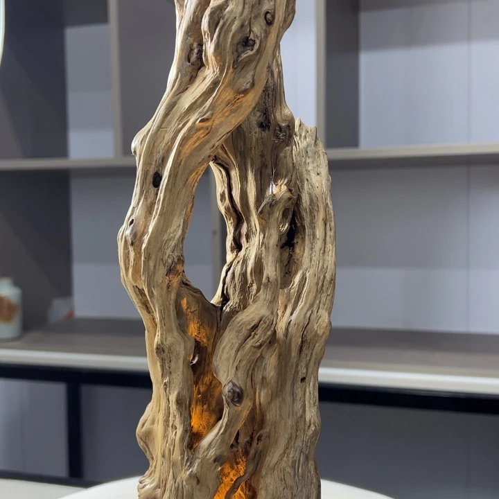 木石榴木镂空氛围灯