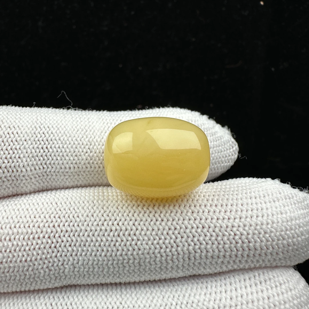 R3391天然原矿蜜蜡 妖花桶珠14x18.3mm 2.4克抖音基地质检发货