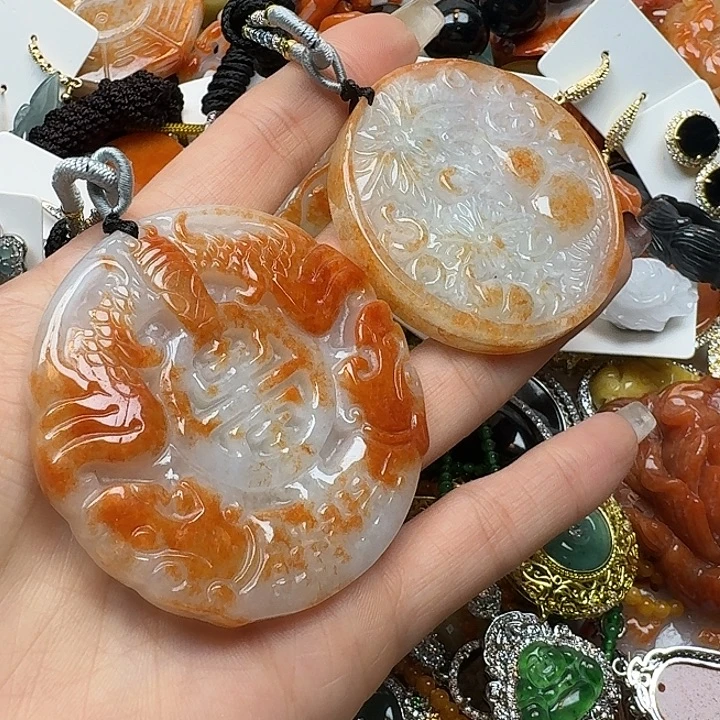 就***/翡翠未镶嵌项链翡翠