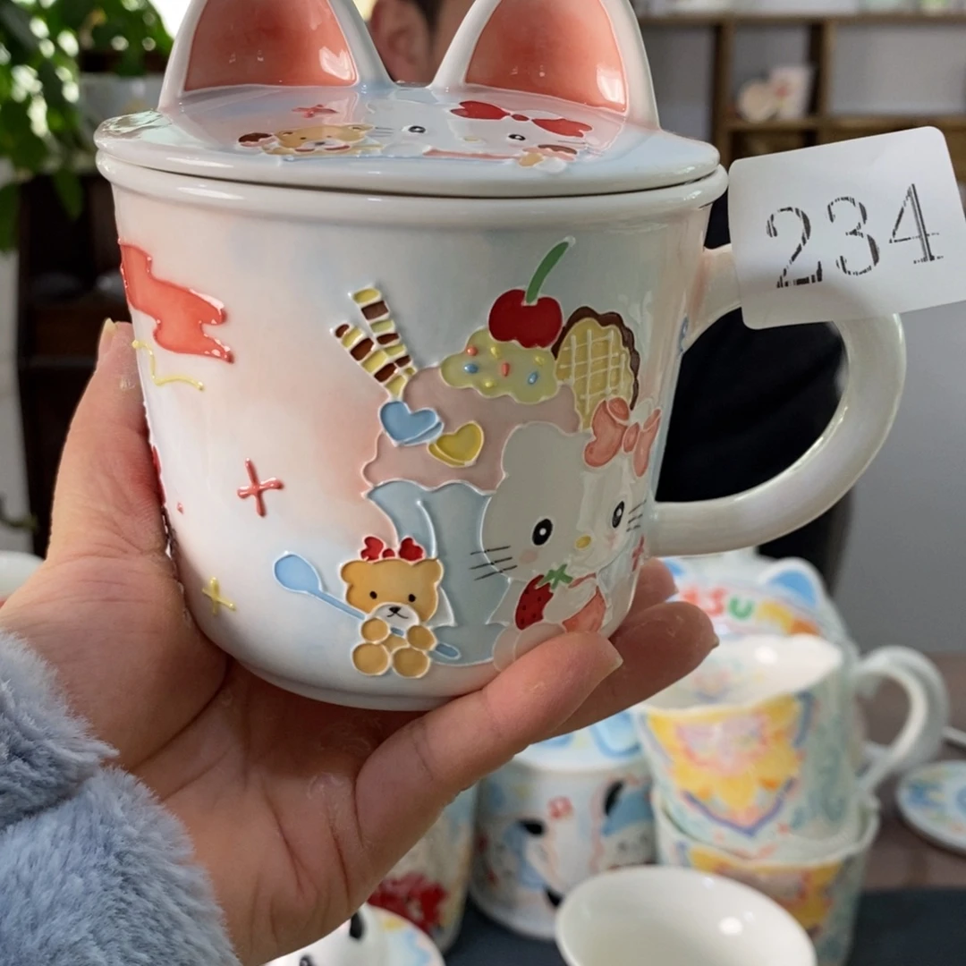 瓷片景德镇釉下彩手绘