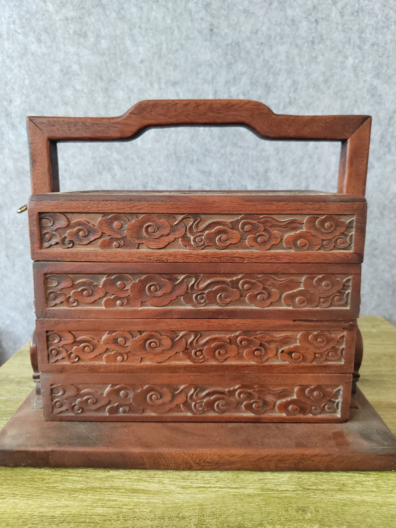 三层手提箱中式复古家用，一物一拍可价改链接