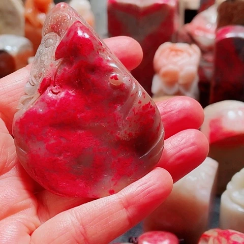 昌化鸡血石昌化老坑精品鸡血石