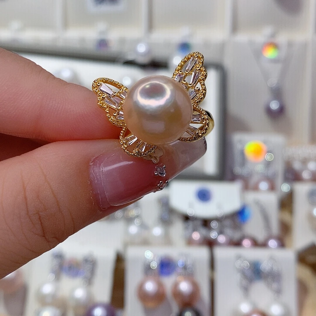 未镶嵌戒指淡水珍珠