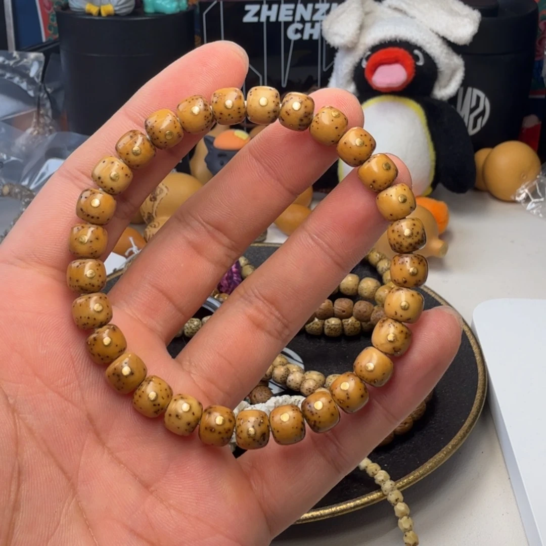 星月菩提手串卡8金柱金星数星星毕业