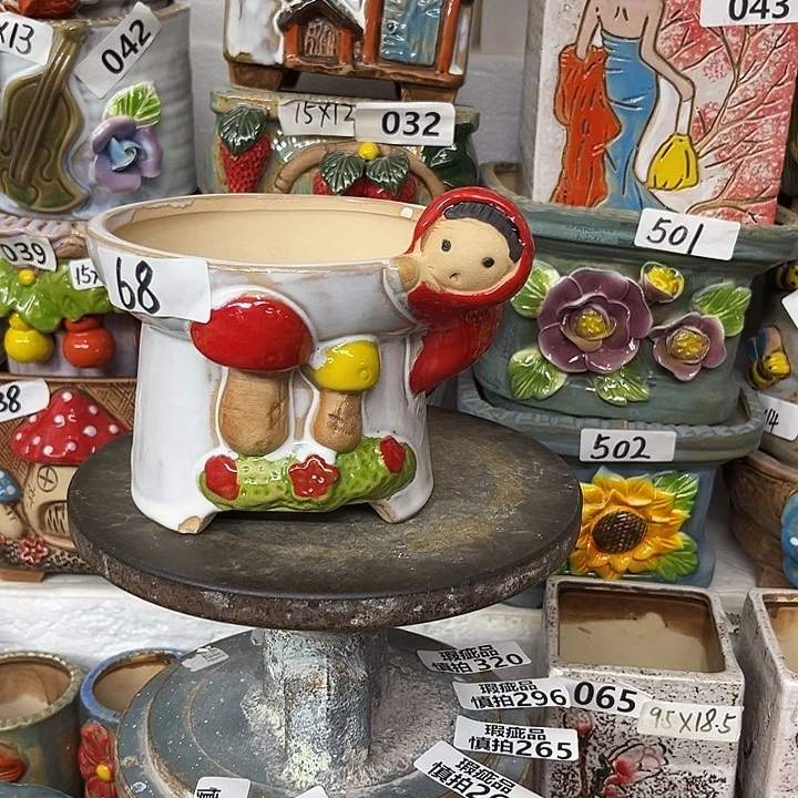 粗陶材质多肉花盆