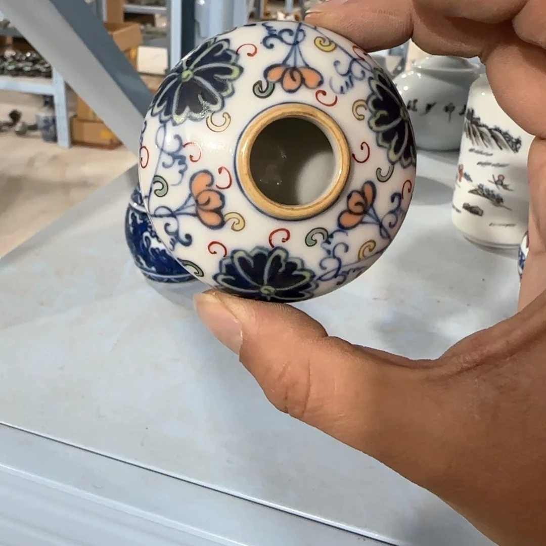 瓷片摆件手绘瓷器全部处理