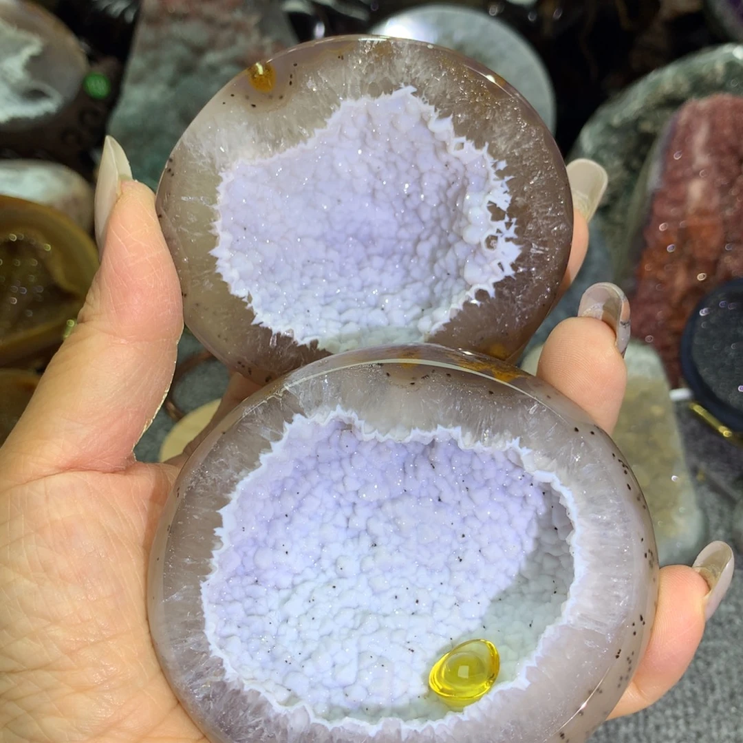 天然玛瑙水晶聚宝盆未镶嵌