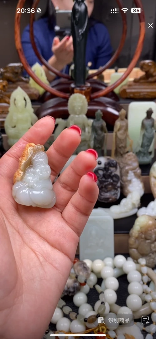 和田玉财神，实物漂亮，