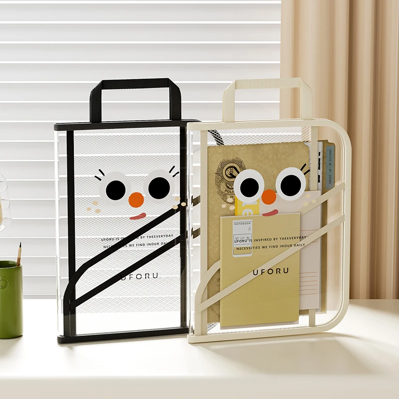 文件收纳袋创意学生用品加厚办公文件便携式防尘储物袋手提袋子