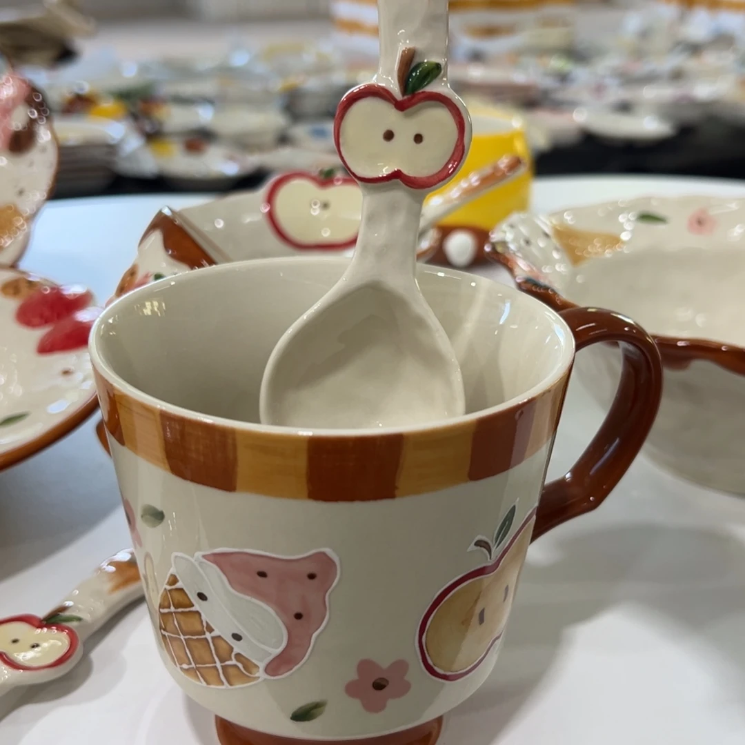 摆件高温釉下彩正品！