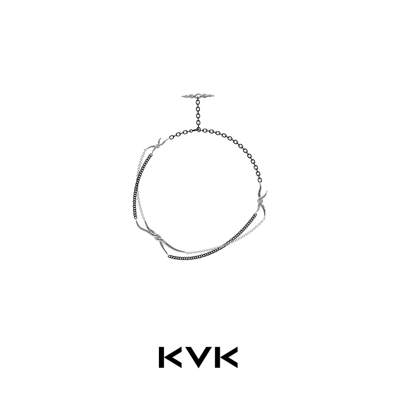 铜合金项链 KVK VENOM 毒液系列迷惘项链 ins冷淡风小众高级感