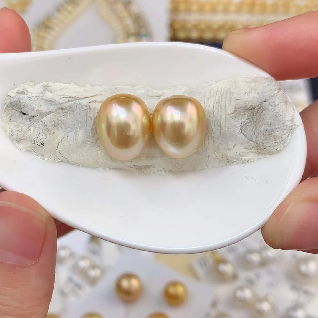未镶嵌金珠11-12mm #4海水珍珠