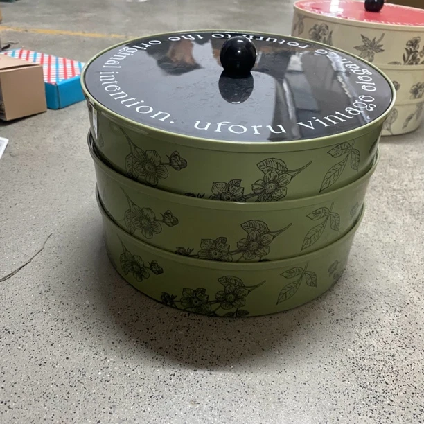 ［清仓］微瑕干果盘三层