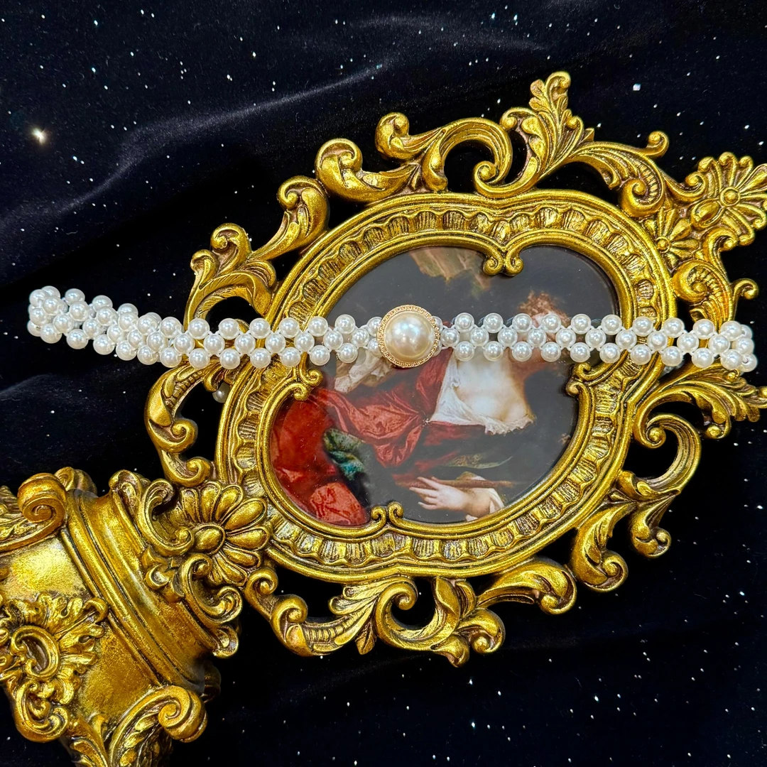 【一生罗曼】法式珍珠百搭设计款配饰腰带腰链P193