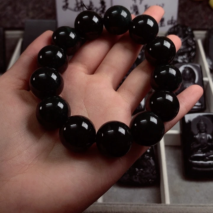 大***2颈饰未镶嵌翡翠天然缅料a货钢琴黑特色题材挂件