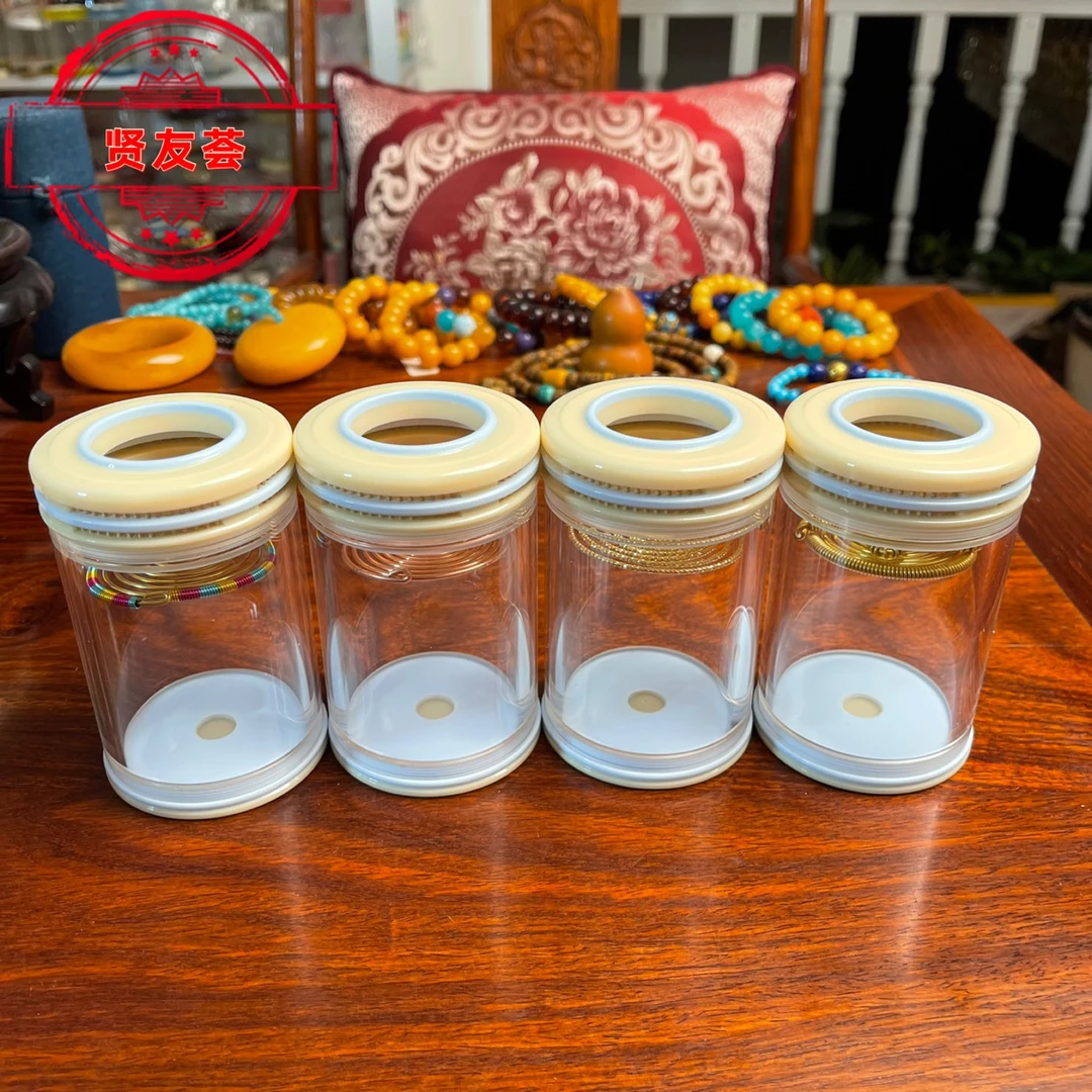 老谭罐独眼蝈蝈叫罐 蝈蝈罐 有机玻璃鸣虫罐60直径高98蝈蝈鸣虫