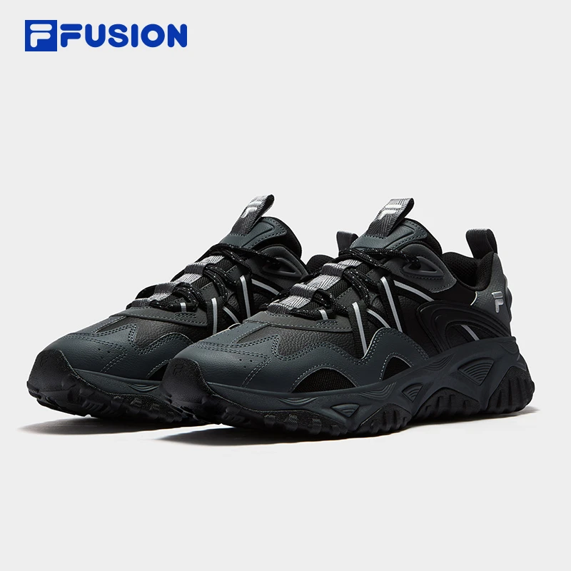 FILA FUSION【皮面漫游鞋】厚底增高运动鞋男女老爹鞋T12WM531522F