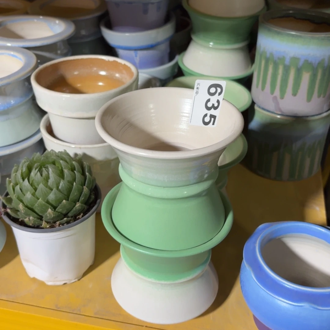 景德镇多肉花盆635随机