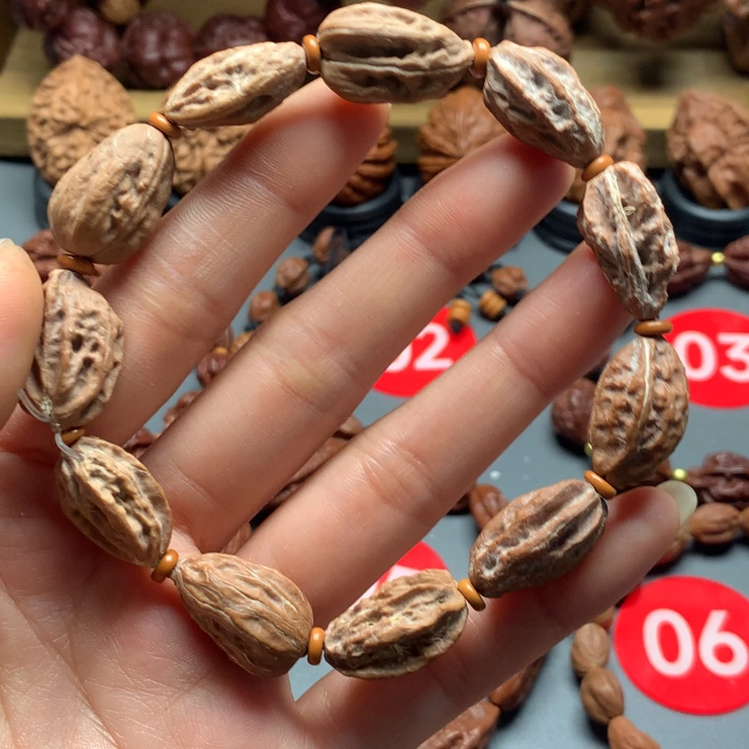 核桃15东北秋子异型手串1.4+