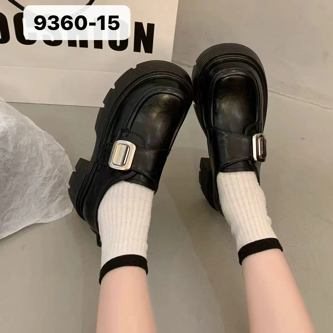 2025新款厚底乐福鞋跟高6公分