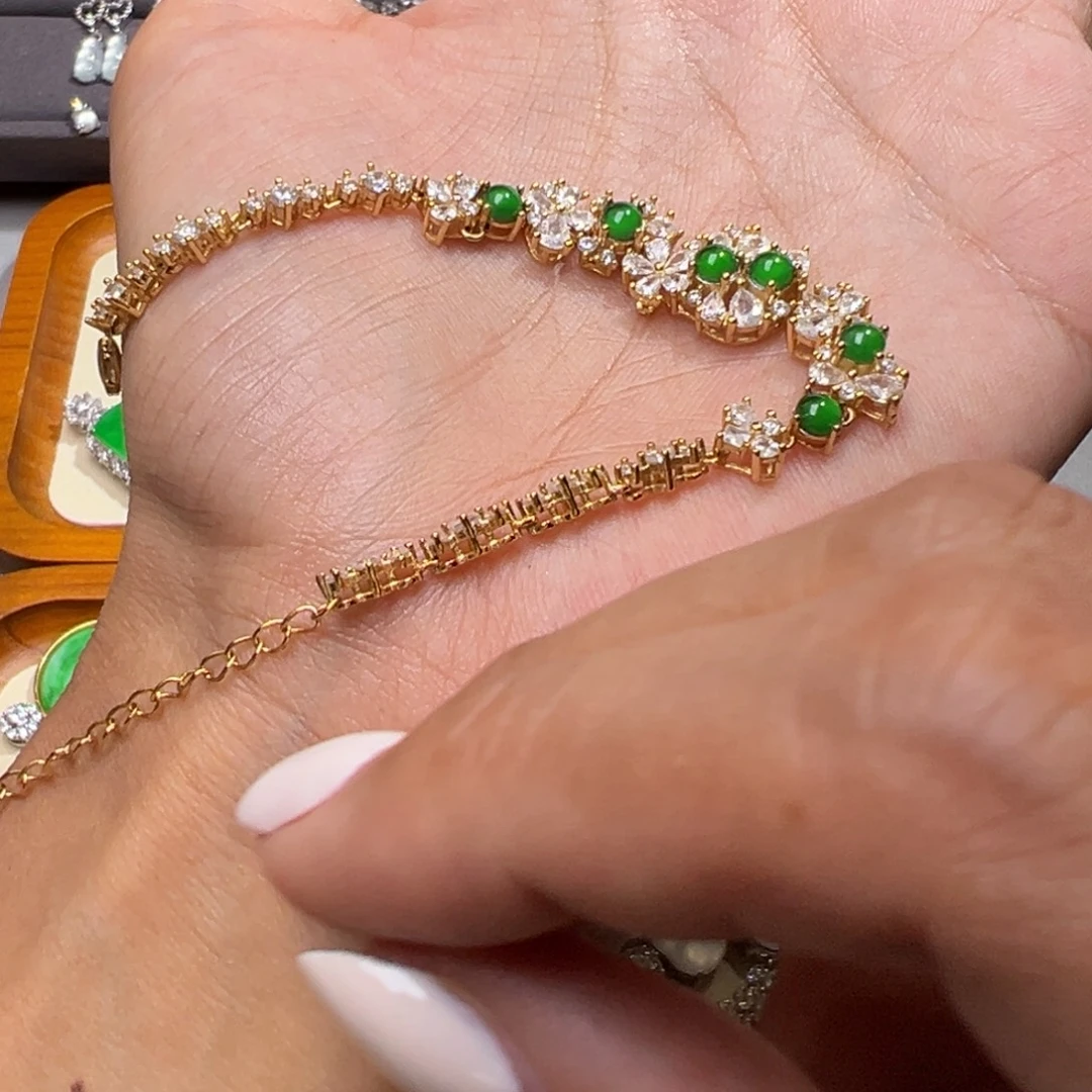 翡翠未镶嵌手链手链